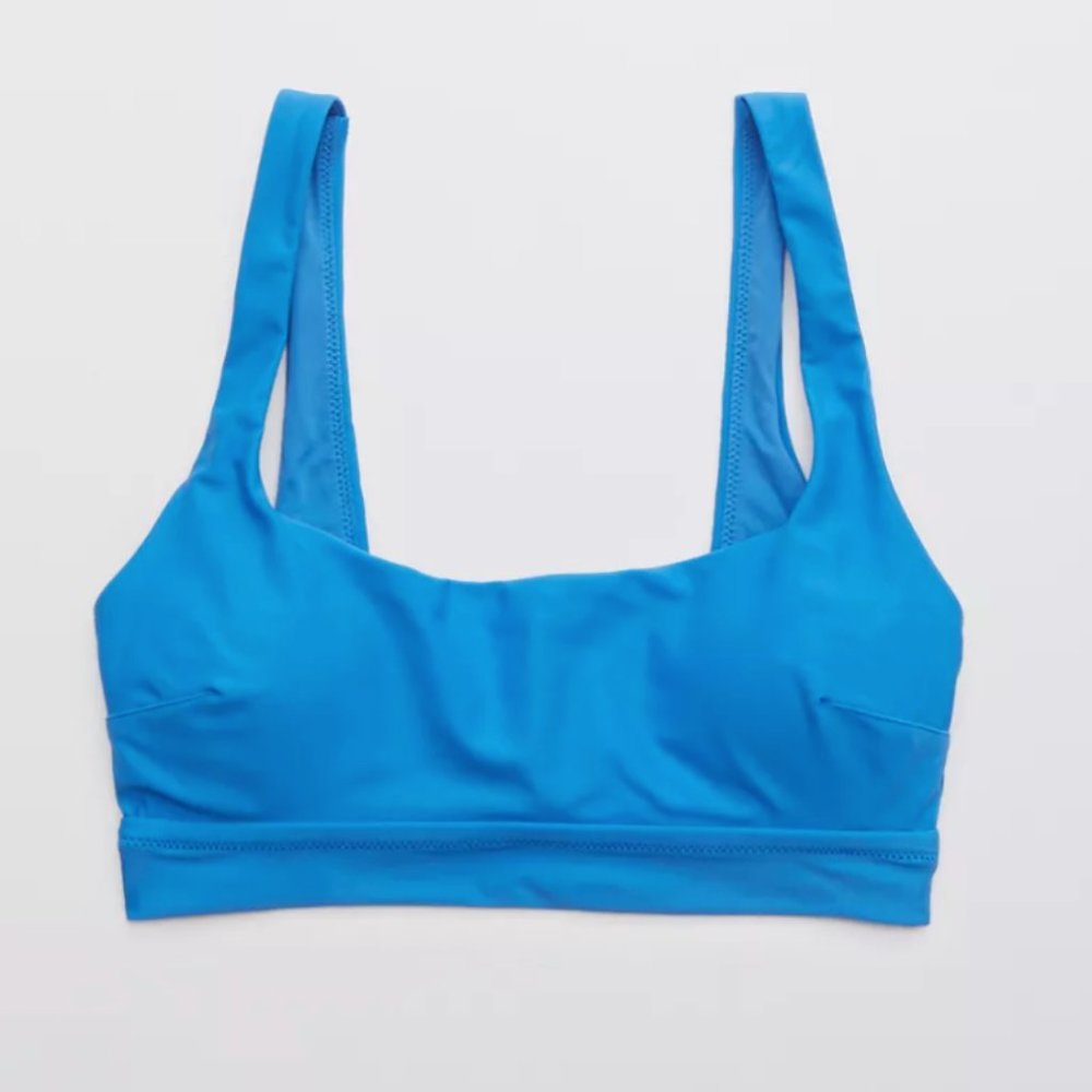 Aerie Banded Wide Strap Scoop Bikini Top